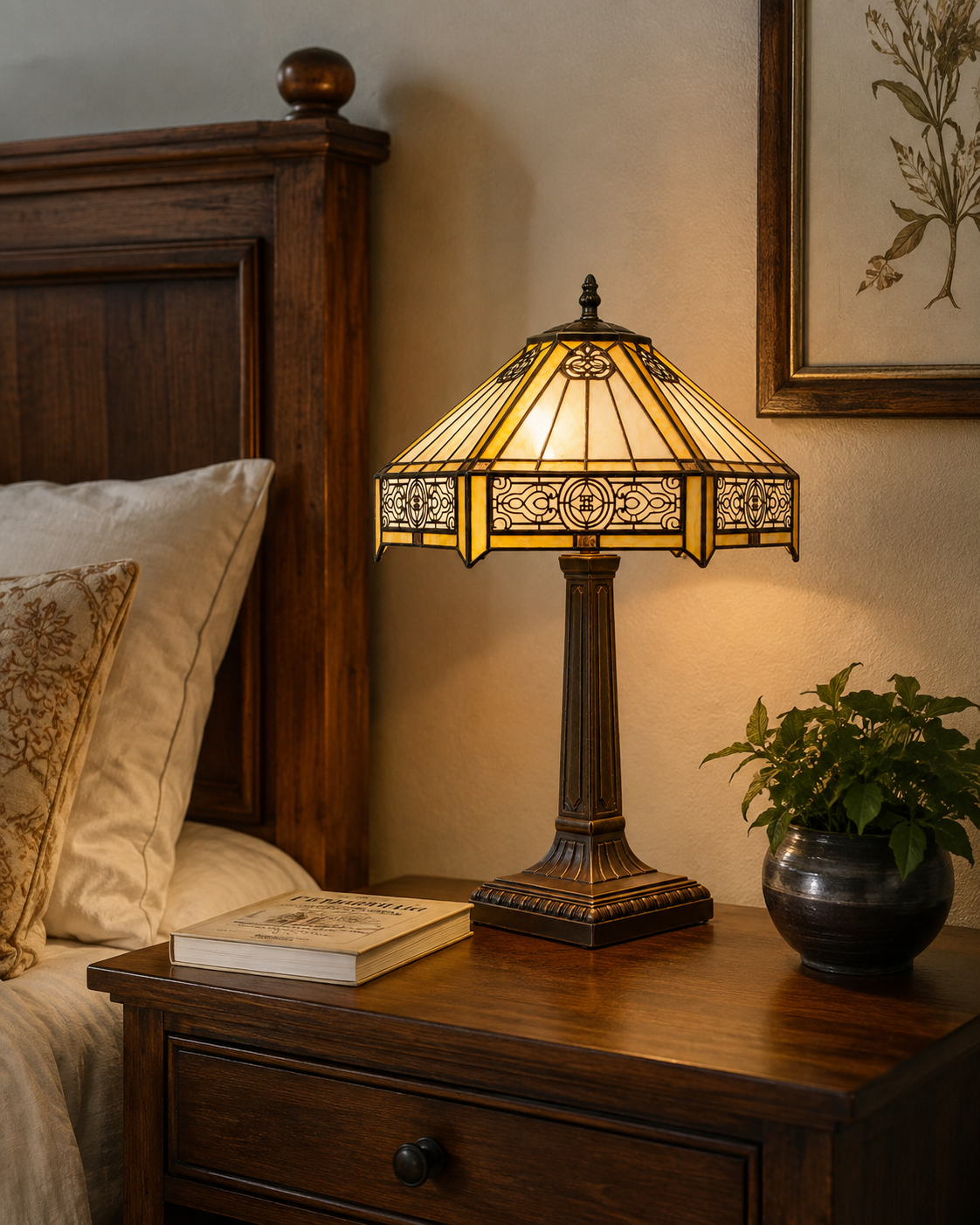 Lampe de chevet art nouveau