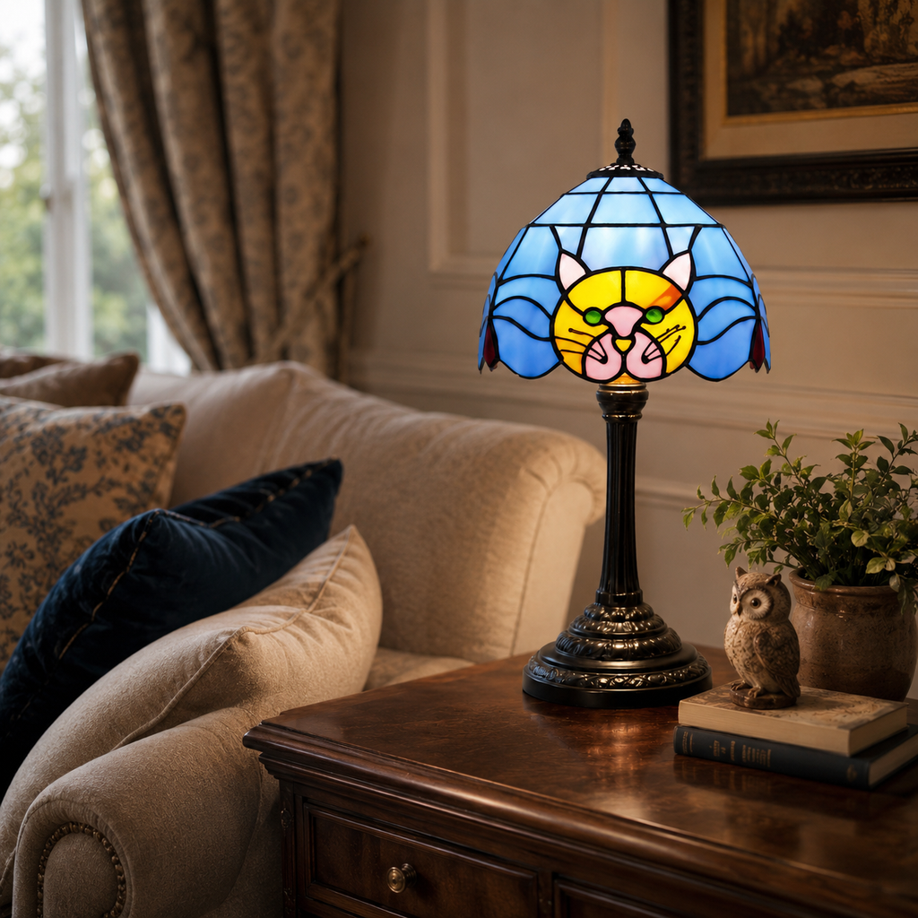 Lampe de chevet chat Azur