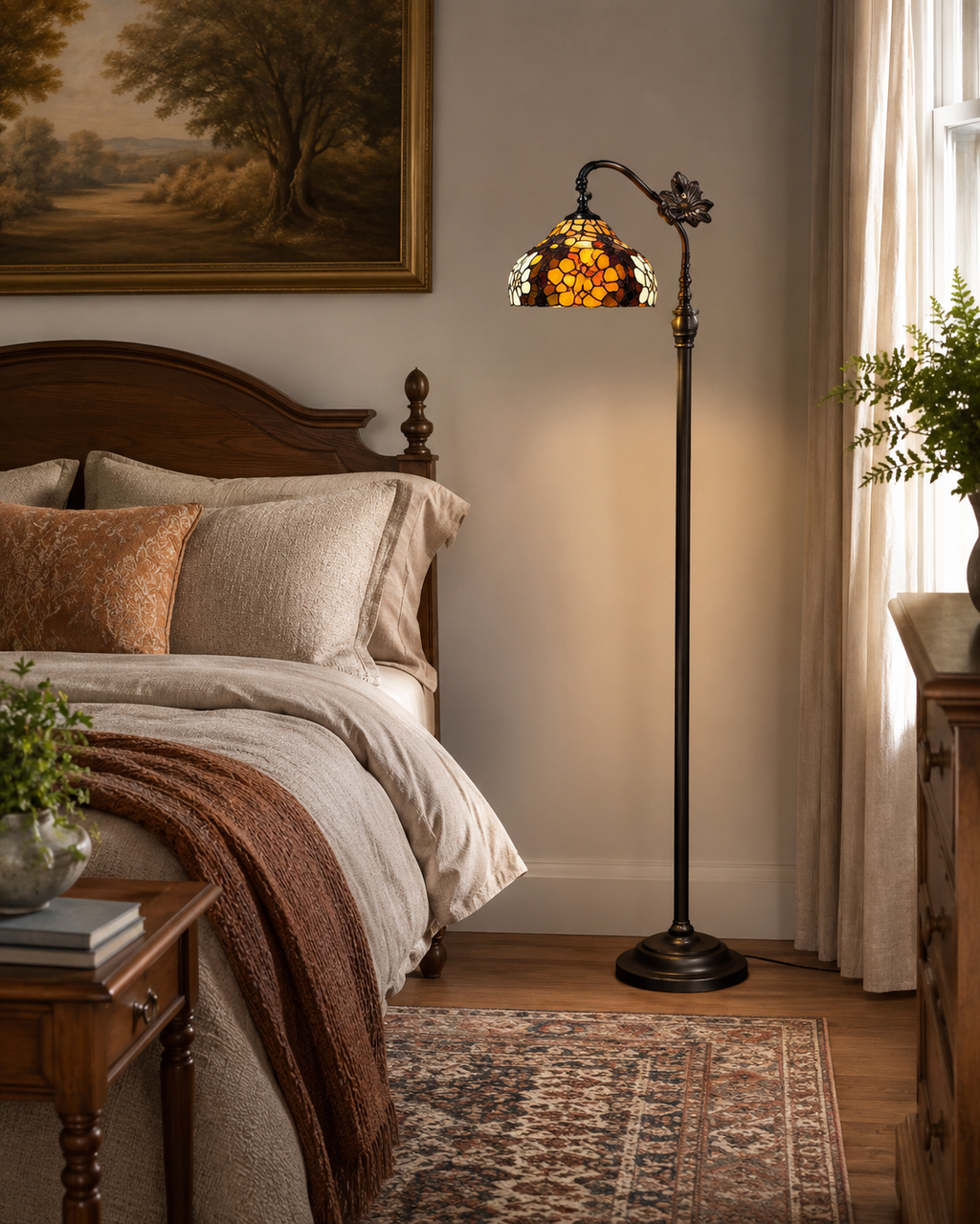 Lampe sur pied Floral