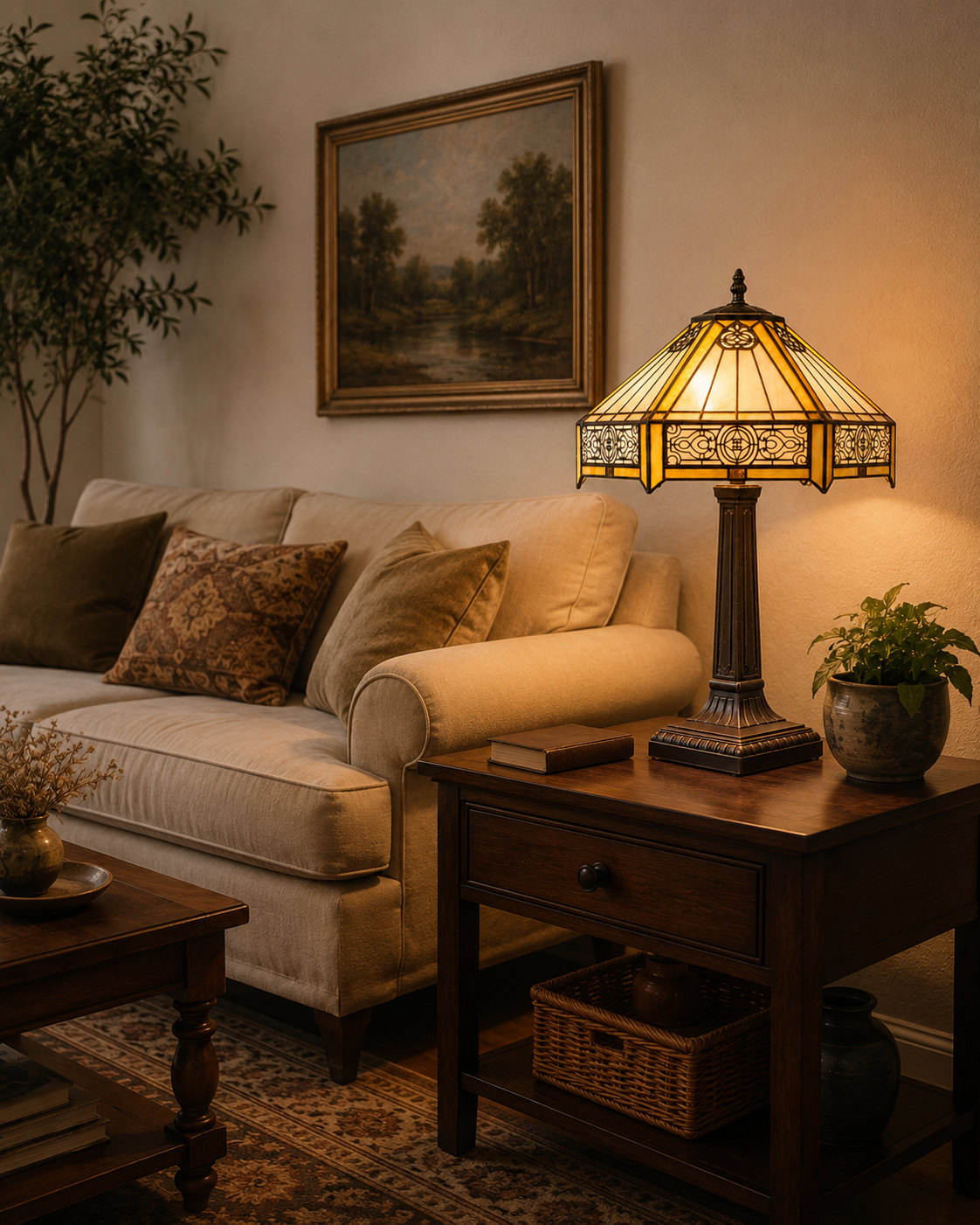Lampe de chevet art nouveau