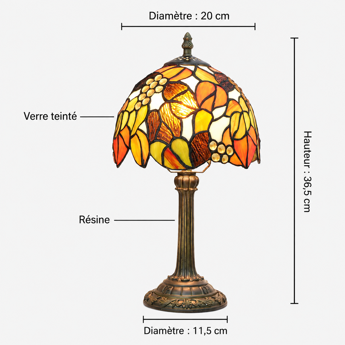 Lampe de chevet d’Automne